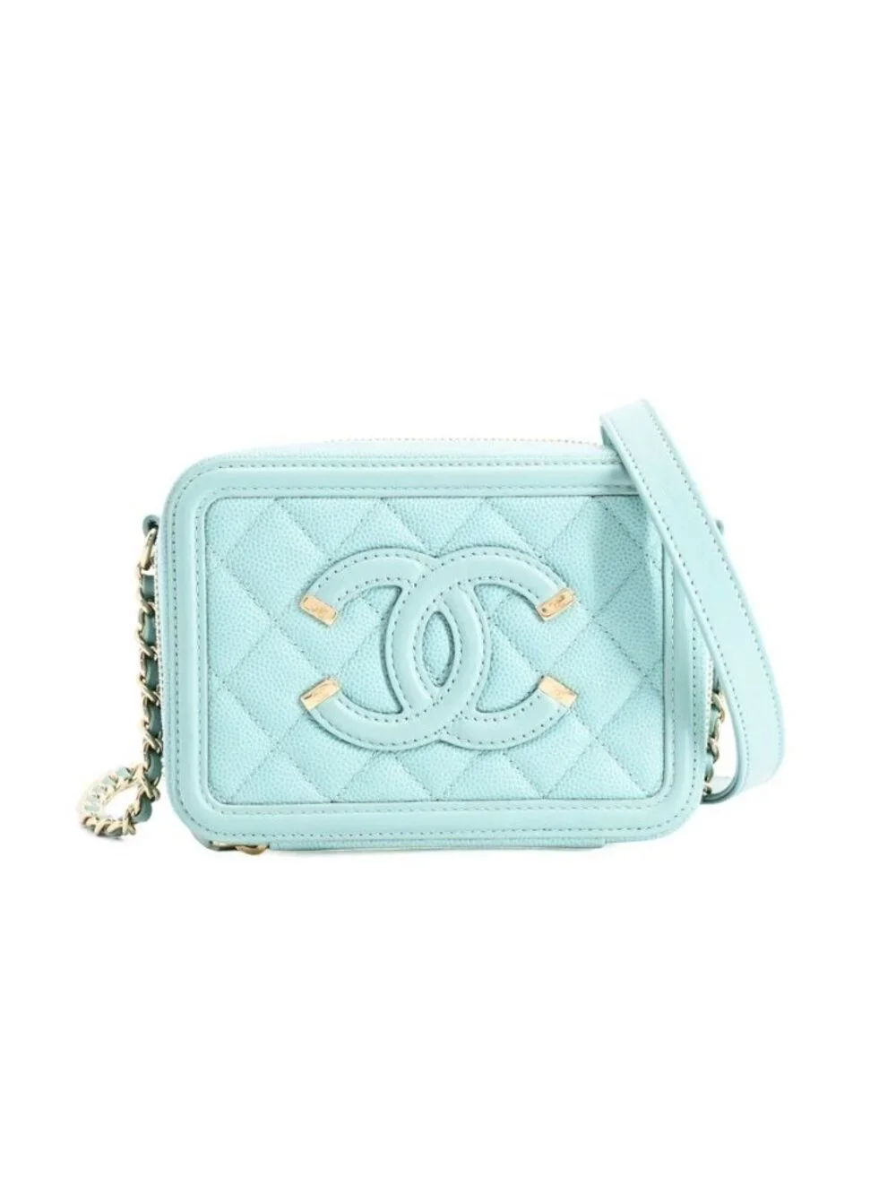 Chanel Shoulder Bag CC Filigree Mini Vanity
